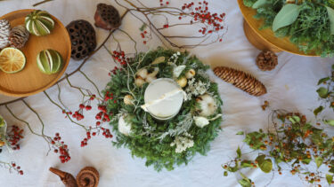 花と暮らす。植物を楽しむクリスマスの飾り